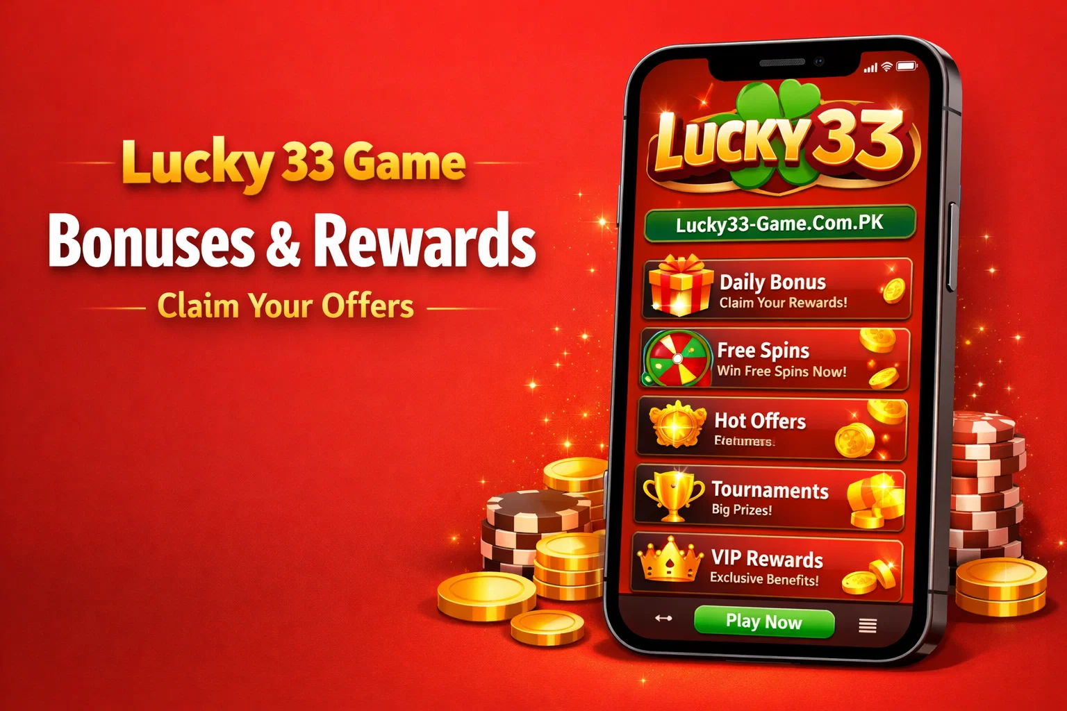 Lucky 33 Game Bonuses & Rewards